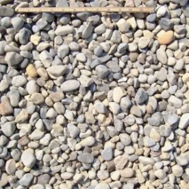 close up of delaware river gravel
